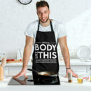 With A Body Like This Custom Apron Gift For Cooking Guys