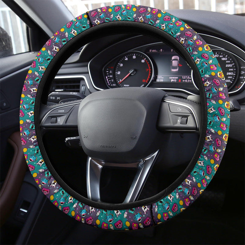Funny Monters Premium Car Steering Wheel Cover Nearkii