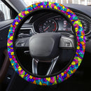Stained Glass Rainbow Premium Car Steering Wheel Cover Nearkii