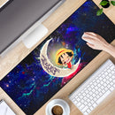 Luffy One Piece Love You To The Moon Galaxy Mouse Mat Nearkii