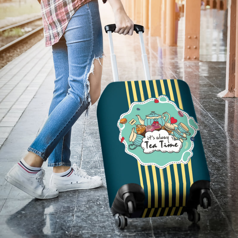 It Is Always Teatime Luggage Cover Suitcase Protector Nearkii