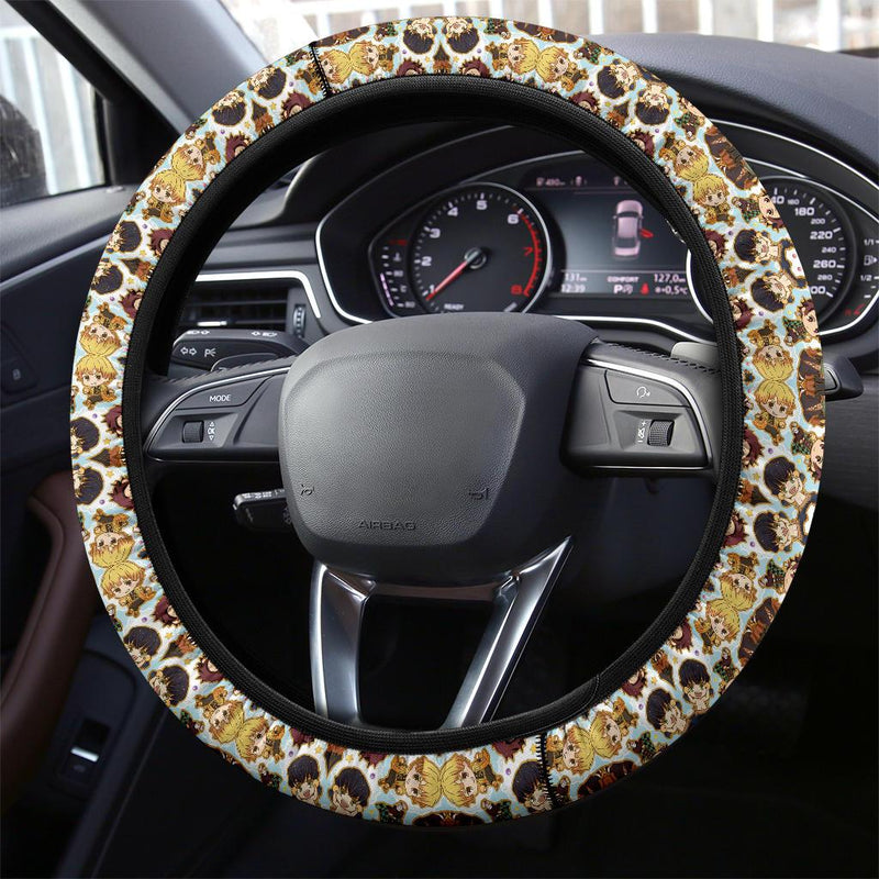 Demon Slayer Anime Car Steering Wheel Cover 3 Nearkii