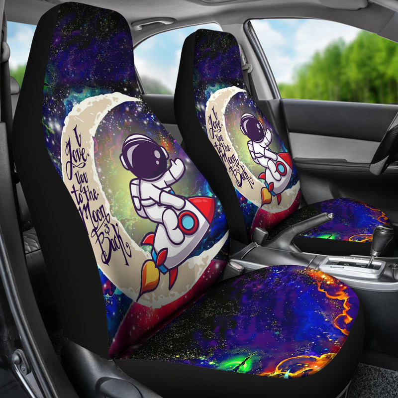 Astronaut Chibi Love You To The Moon Galaxy Car Seat Covers Nearkii