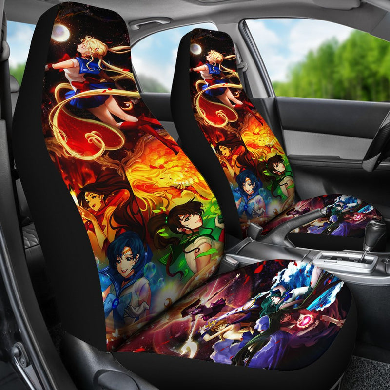 Sailor Moon Anime Premium Custom Car Seat Covers Decor Protectors Nearkii