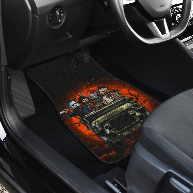 Halloween Horror Movie Ride Jeep Funny Darkness Car Floor Mats Car Accessories Nearkii