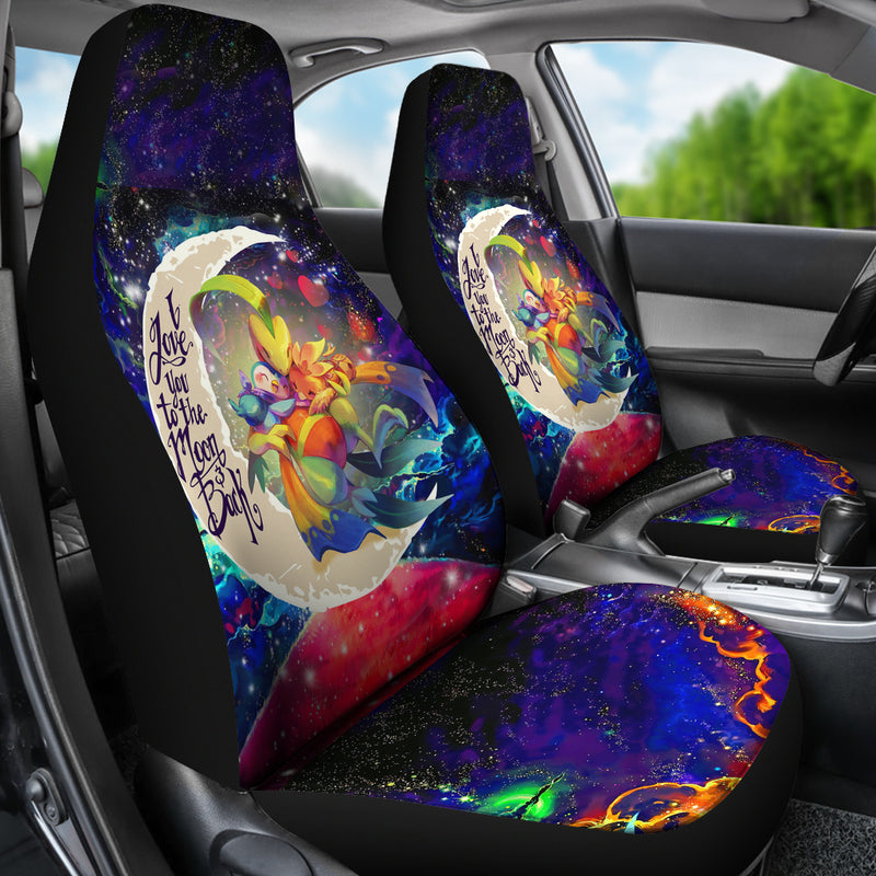 Torchic Grovyle Piplup Pokemon Love You To The Moon Galaxy Premium Custom Car Seat Covers Decor Protectors Nearkii