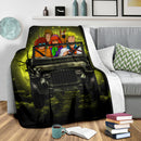 Scooby Doo Funny Drive Jeep Moonlight Halloween Premium Blanket Nearkii