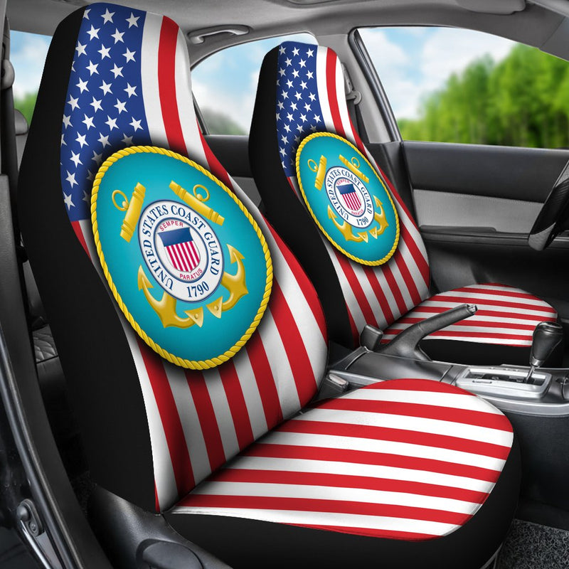 Best United States Coast Guard Premium Custom Car Seat Covers Decor Protector Nearkii