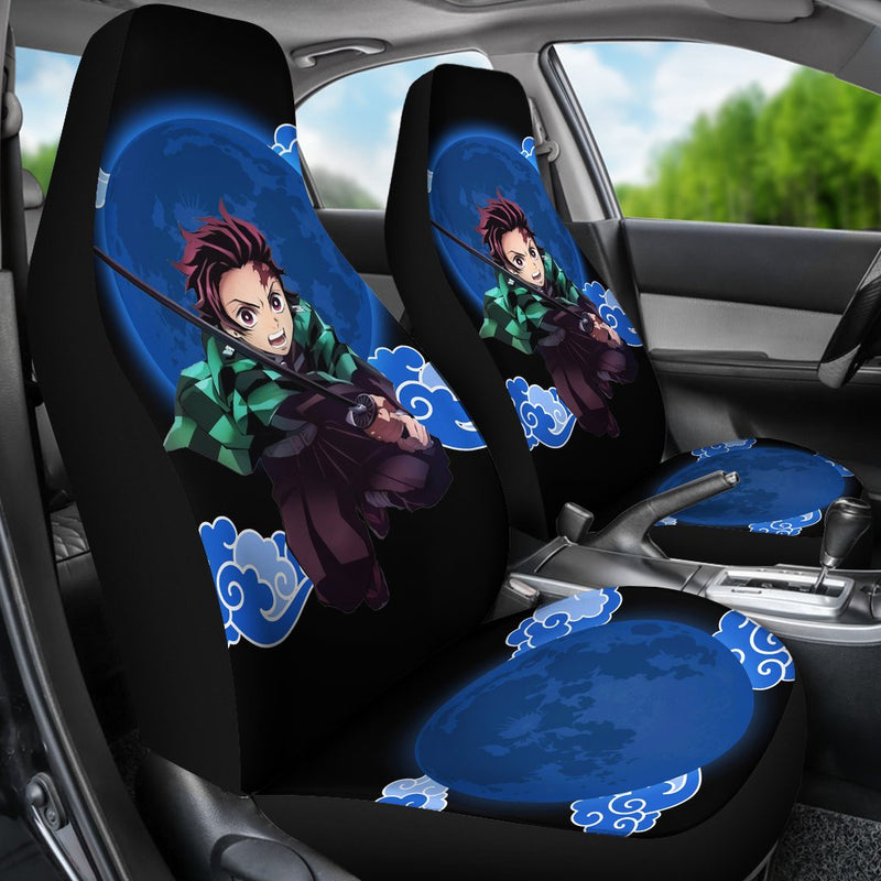 Tanjiro Cloud Demon Slayer Premium Custom Car Premium Custom Car Seat Covers Decor Protectors Decor Protector Nearkii