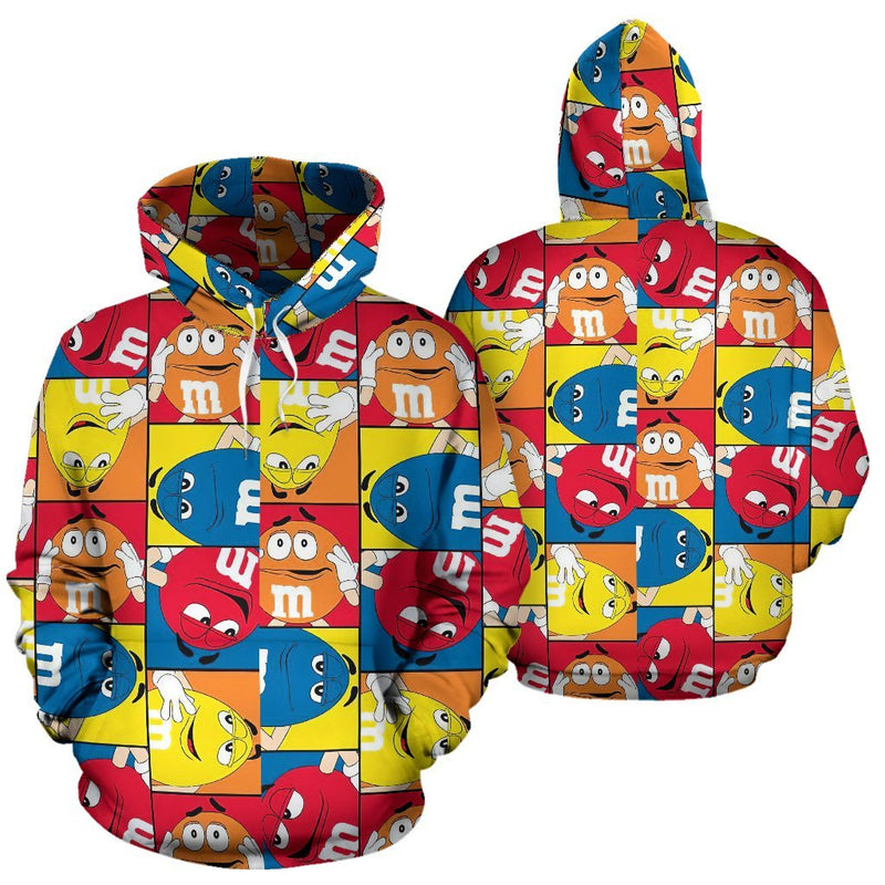 M&M Chocolate Pattern Hoodie