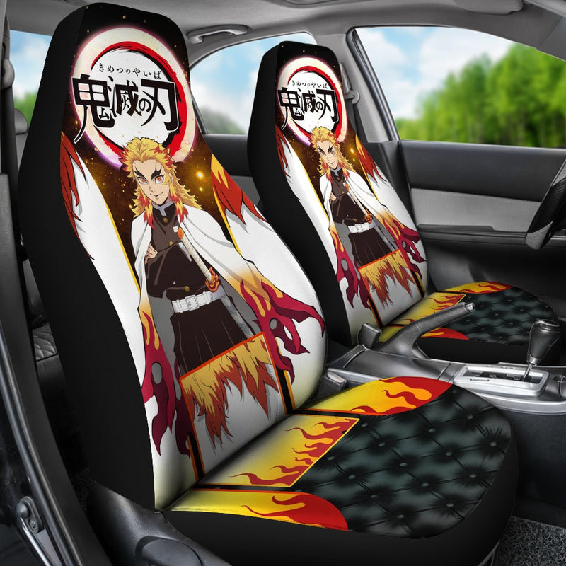 Rengoku Demon Slayer Season 2 Custom Car Premium Custom Car Seat Covers Decor Protectors Car Accessories Anime Gift Nearkii