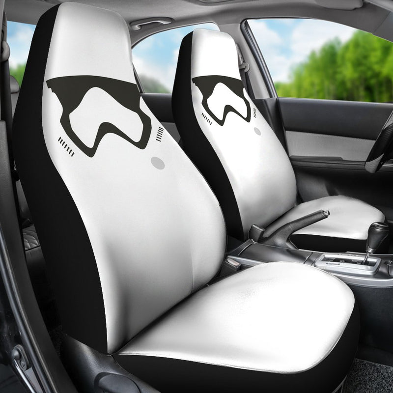 Stormstrooper Face Premium Custom Car Seat Covers Decor Protector Nearkii
