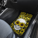 Sunflower Lady Skull Car Floor Mats Car Accessories Nearkii