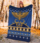 Eagle Sign Ugly Christmas Custom Blanket Home Decor Nearkii