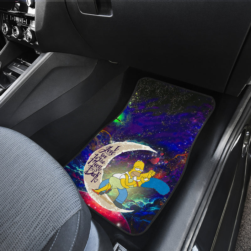Simpsons Family Love You To The Moon Galaxy Car Floor Mats Car Accessories Nearkii