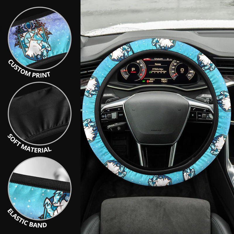 Glastrier Pokemon Car Steering Wheel Cover Nearkii