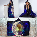 Baby Groot Love You To The Moon Galaxy Economy Hooded Blanket Nearkii