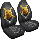 Pikachu Get In Sit Down Shut Up Hold On Zipper Car Seat Covers Nearkii
