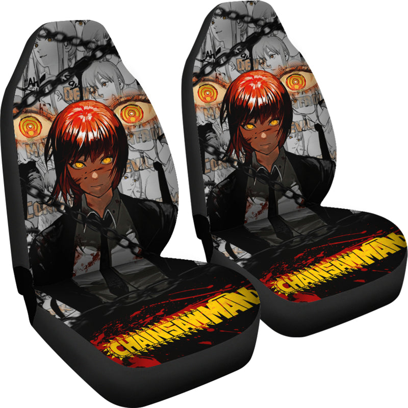 Makima Devil Chainsaw Man Premium Custom Car Seat Covers Decor Protectors Nearkii