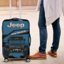 Blue Jeep Luggage Cover Suitcase Protector Nearkii
