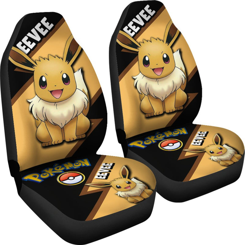 Eevee Car Seat Covers Custom Anime Pokemon Car Accessories Nearkii