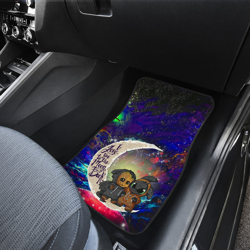 Groot And Toothless Love You To The Moon Galaxy Car Floor Mats Car Accessories Nearkii