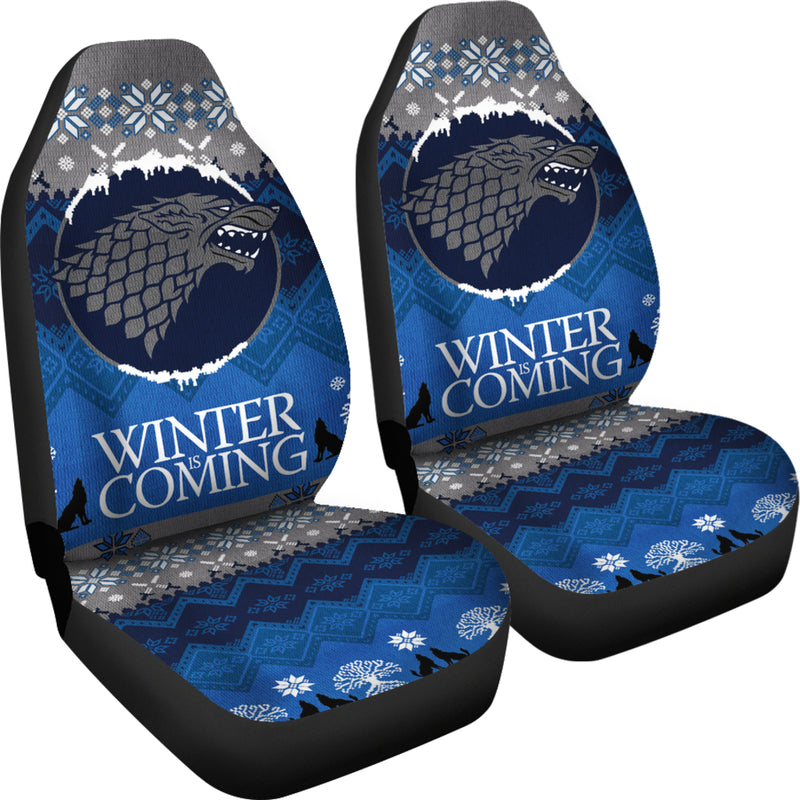 Christmas Game Of Thrones Stark Family Premium Custom Car Seat Covers Decor Protectors Nearkii
