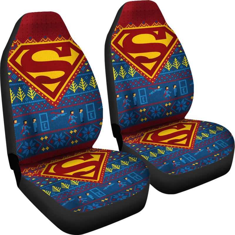 Superman Christmas Premium Custom Car Seat Covers Decor Protectors Nearkii