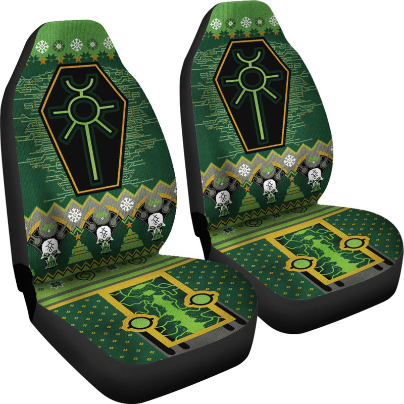 Christmas Warhammer 40k Christmas Green Premium Custom Car Seat Covers Decor Protectors Nearkii