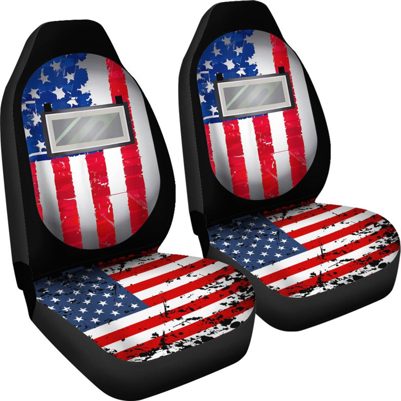 Best Us Flag Welding Hood Premium Custom Car Seat Covers Decor Protector Nearkii