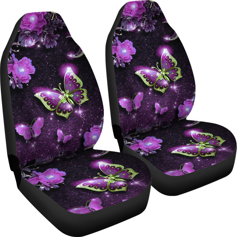 Best Purple Mystery Butterfly Hd Premium Custom Car Seat Covers Decor Protector Nearkii