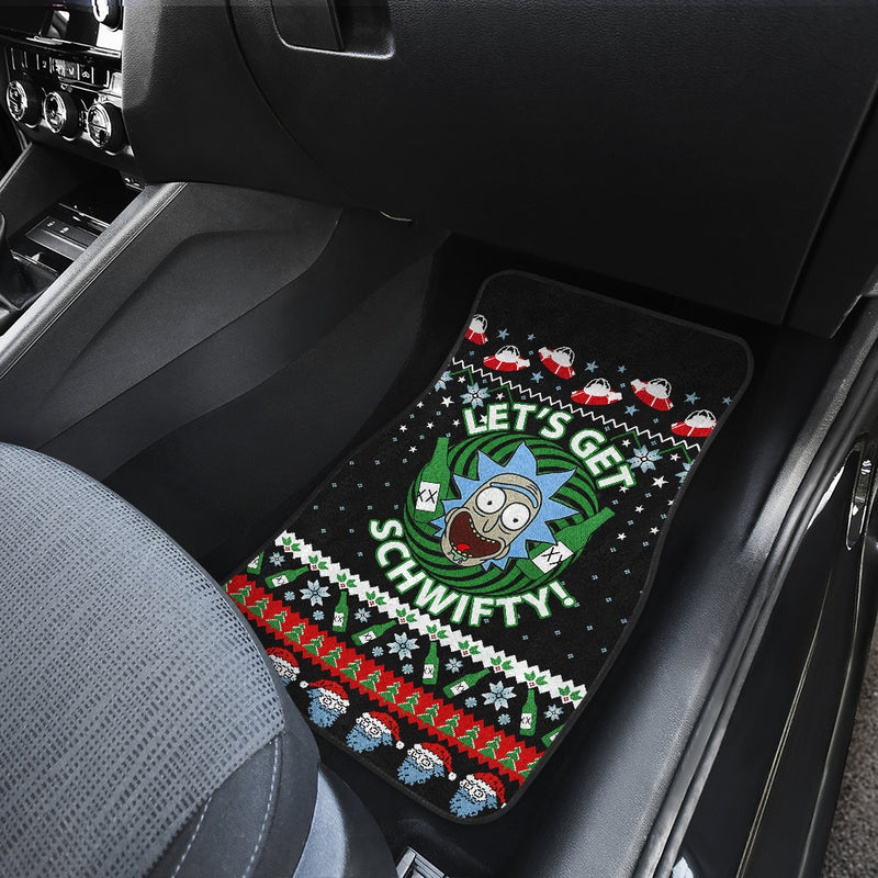 Rick Morty Christmas Car Floor Mats Car Accessories Nearkii