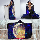 Winnie The Pooh Love You To The Moon Galaxy Economy Hooded Blanket Nearkii