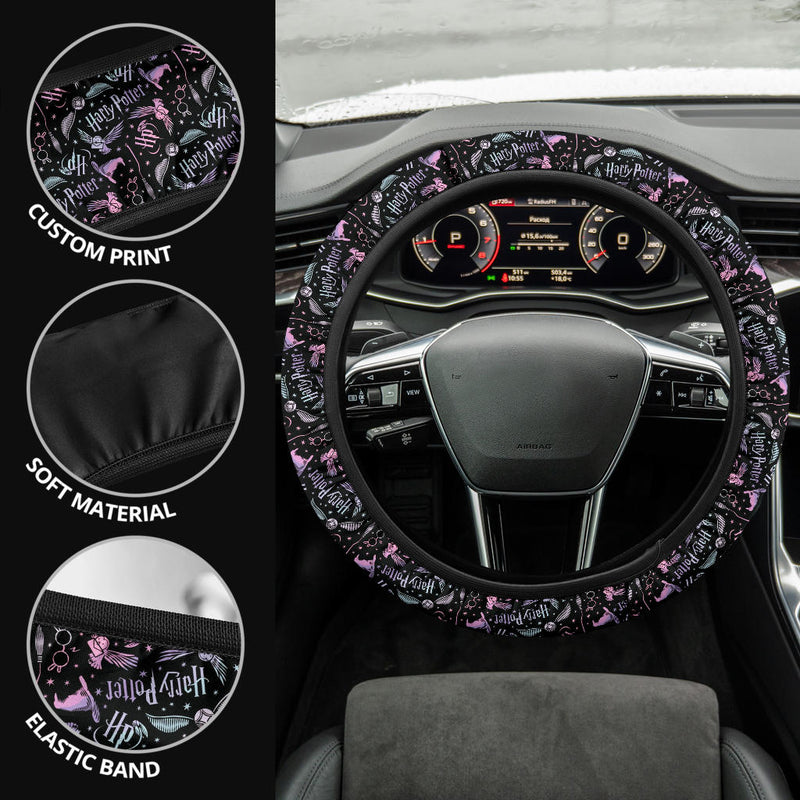 Harry Potter Color Premium Car Steering Wheel Cover Nearkii