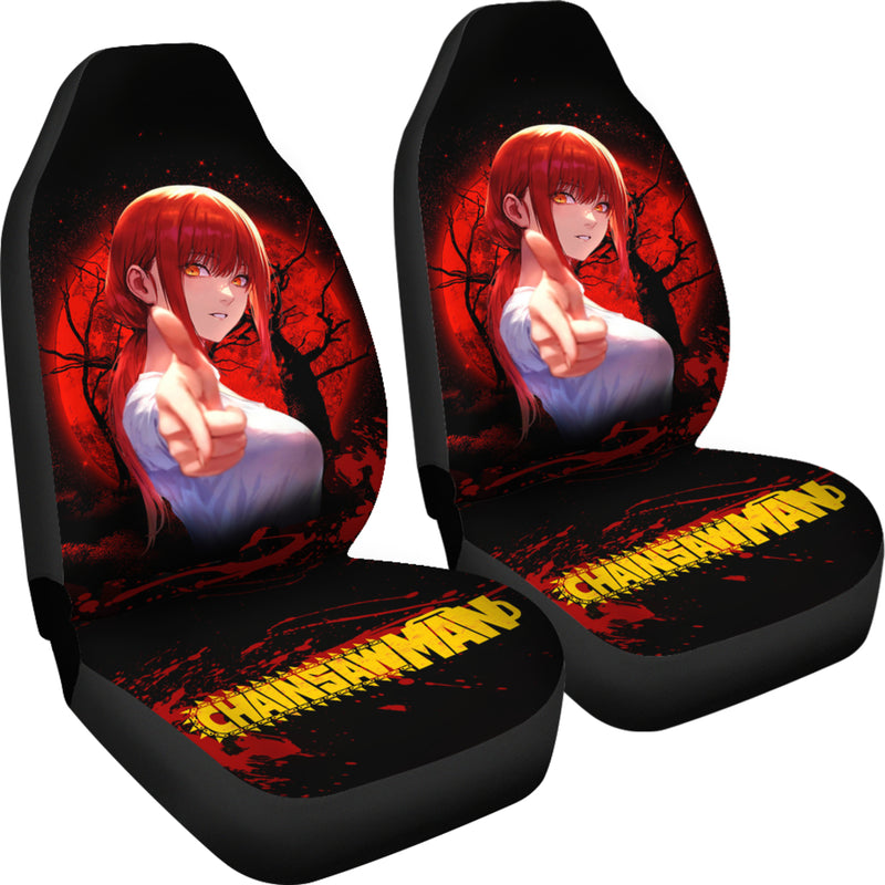 Makima Moonlight Chainsaw Man Premium Custom Car Seat Covers Decor Protectors Nearkii