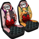 Zenitsu And Nezuko Premium Custom Car Premium Custom Car Seat Covers Decor Protectors Decor Protector Nearkii