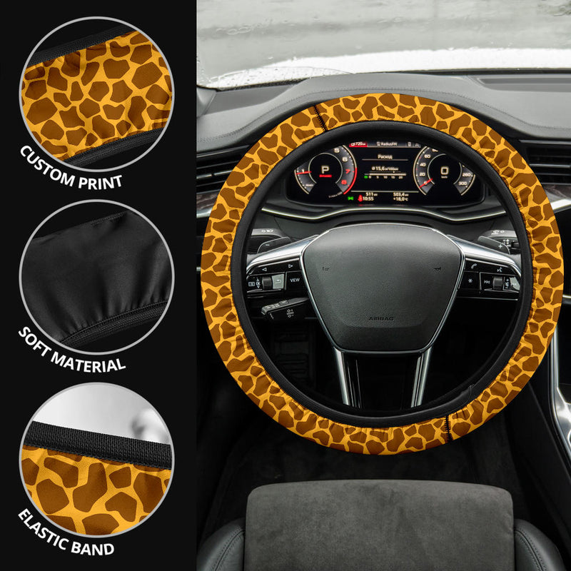 Giraffe Skin Premium Car Steering Wheel Cover Nearkii