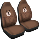 Korean Brown Bear Premium Custom Car Seat Covers Decor Protectors Nearkii