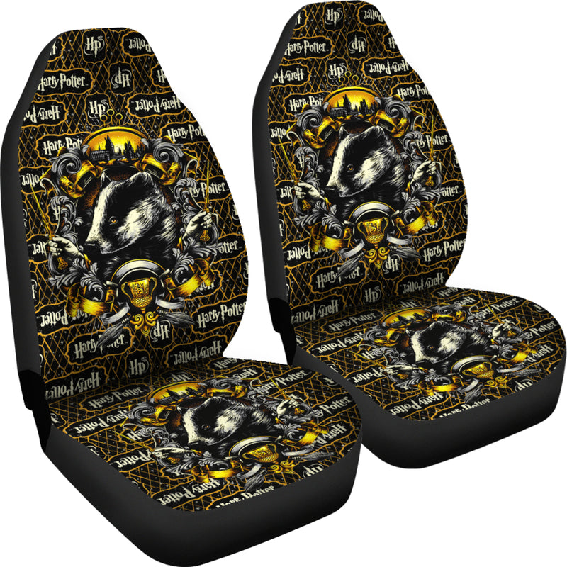 Hufflepuff Harry Potter Premium Custom Car Seat Covers Decor Protector