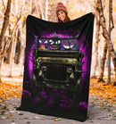 Gengar Pokemon Ghost Halloween Moonlight Jeep Funny Premium Blanket Nearkii
