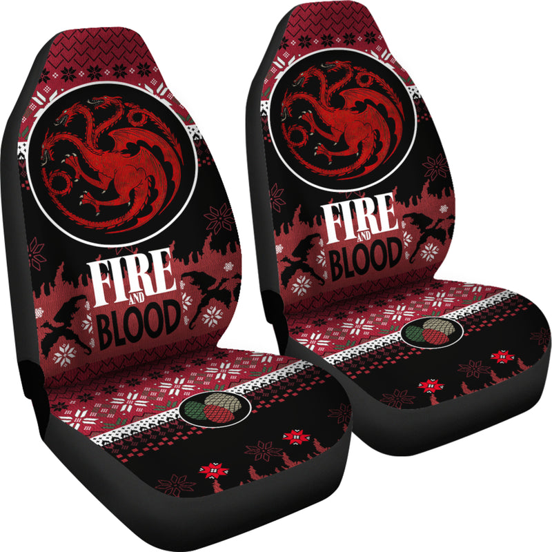 Christmas Game Of Thrones Targaryen Christmas Premium Custom Car Seat Covers Decor Protectors Nearkii