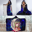 Nezuko Demon slayer Love You To The Moon Galaxy Economy Hooded Blanket Nearkii