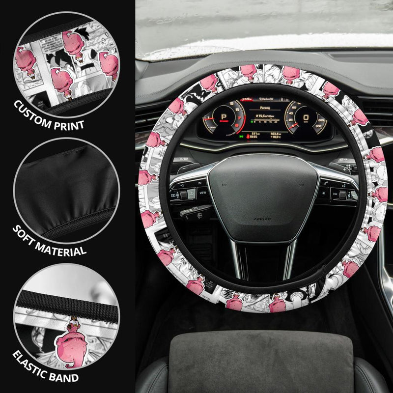 Majin Buu Anime Custom Car Steering Wheel Cover Nearkii