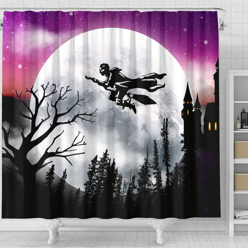Harry Potter Moon Night Shower Curtain Nearkii