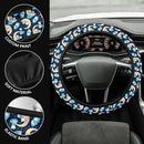 Winnie The Pood Moon Blue Premium Car Steering Wheel Cover Nearkii