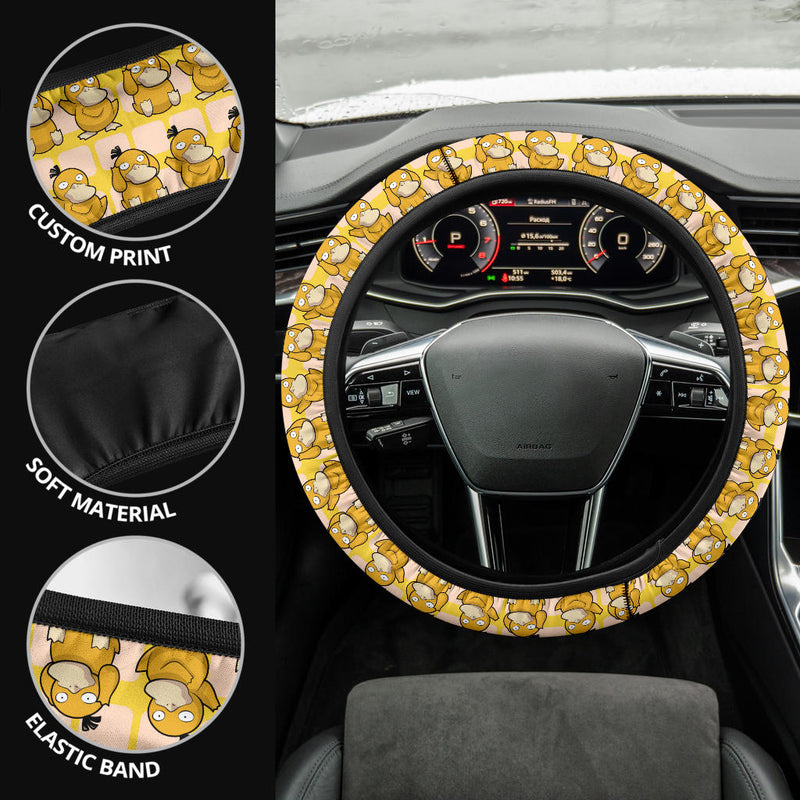 Pokemon Psyduck Premium Custom Car Steering Wheel Cover Nearkii