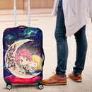Natsu Fairy Tail Love You To The Moon Galaxy Luggage Cover Suitcase Protector Nearkii