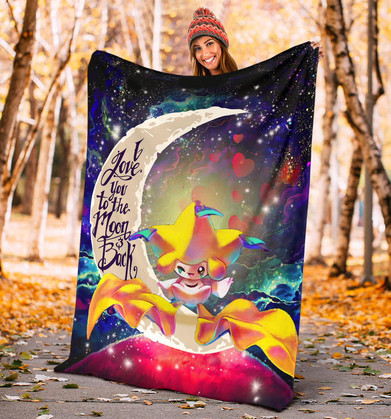 Jirachi Pokemon Love You To The Moon Galaxy Blanket Nearkii