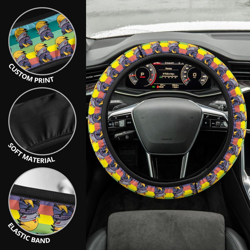 Pikachu Sasuke Pokemon Car Steering Wheel Cover Nearkii