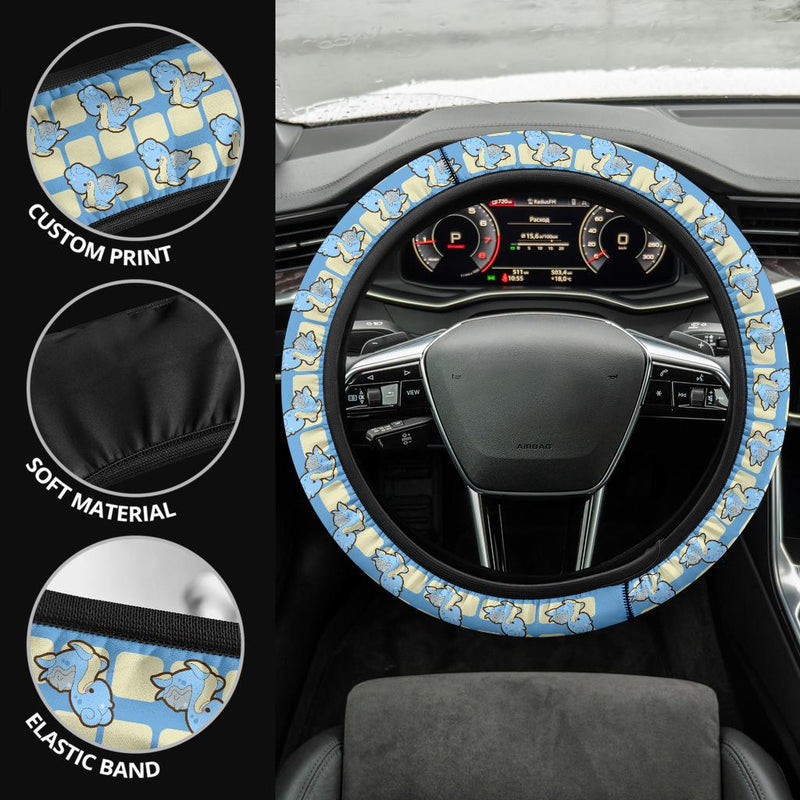 Lapras Pokemon Premium Custom Car Steering Wheel Cover Nearkii